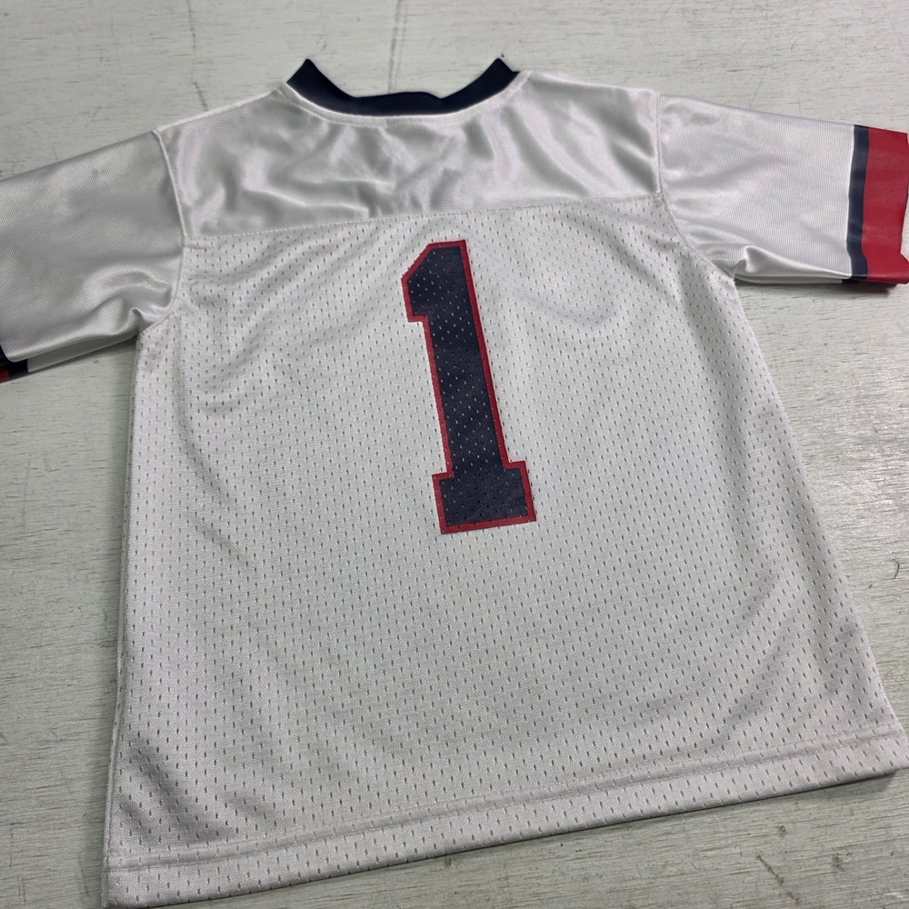 Nike Ole Miss Rebels NCAA White Mesh Jersey #1 Toddlers Kids Sz 3T Sleeves Cut - Picture 8 of 10